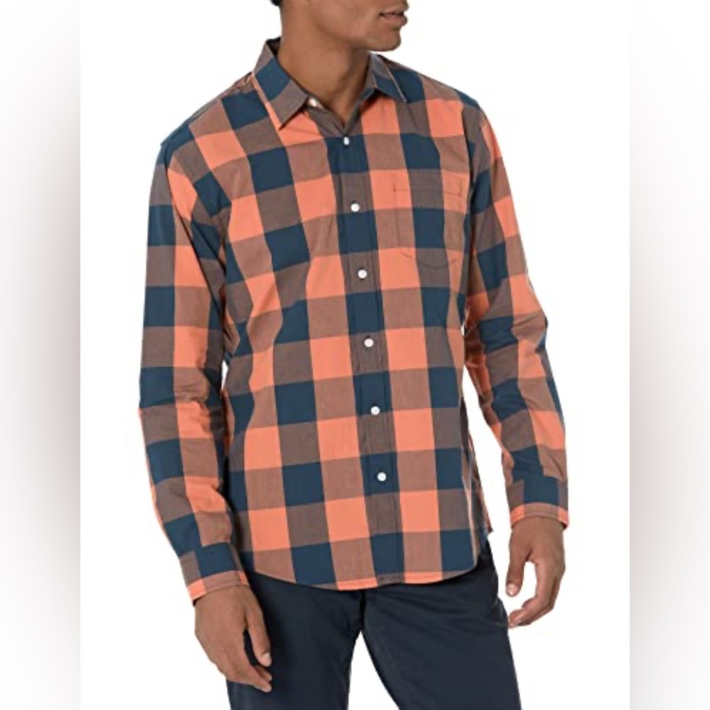 Amazon Essentials Men’s Slim Fit Plaid Shirt